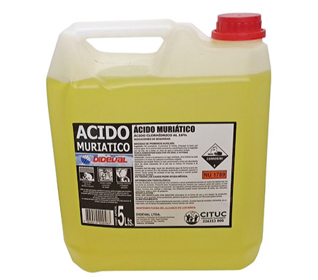ACIDO MURIATICO 5 LT DIDEVAL