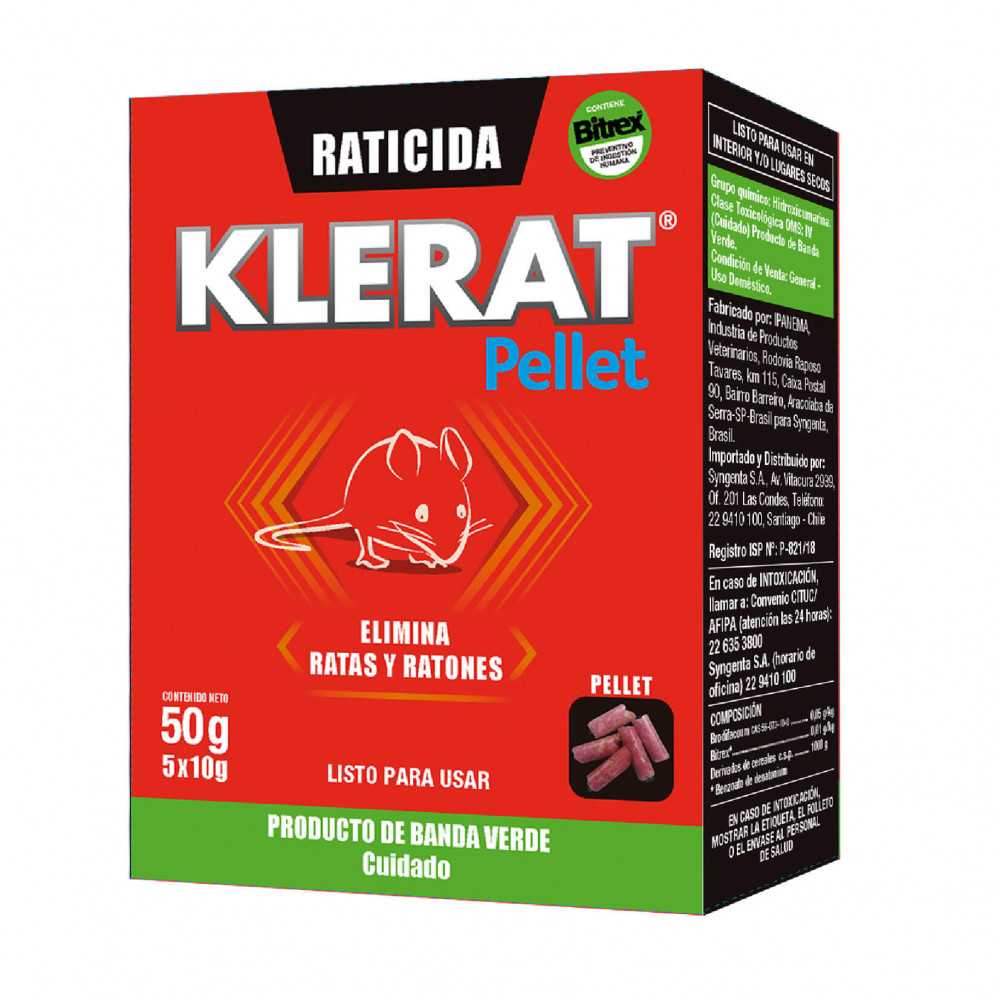 RATICIDA KLERAT PELLET 50GR